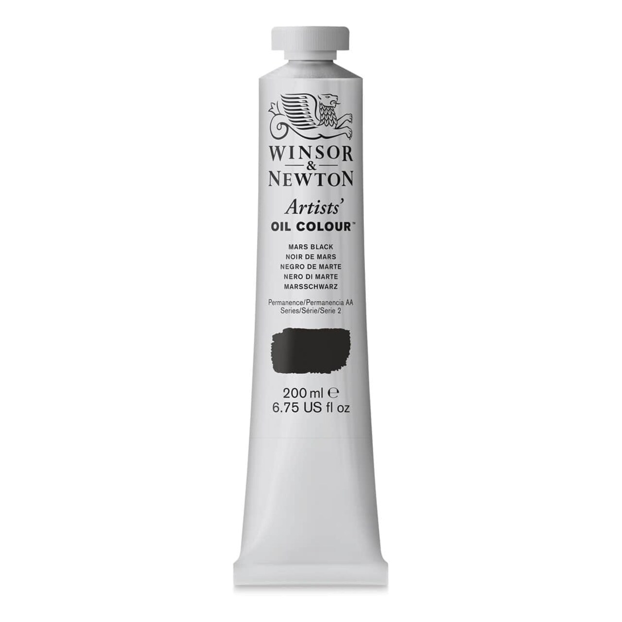 Winsor & Newton Artists' Oil Color - Mars Black, 200 ml, tube